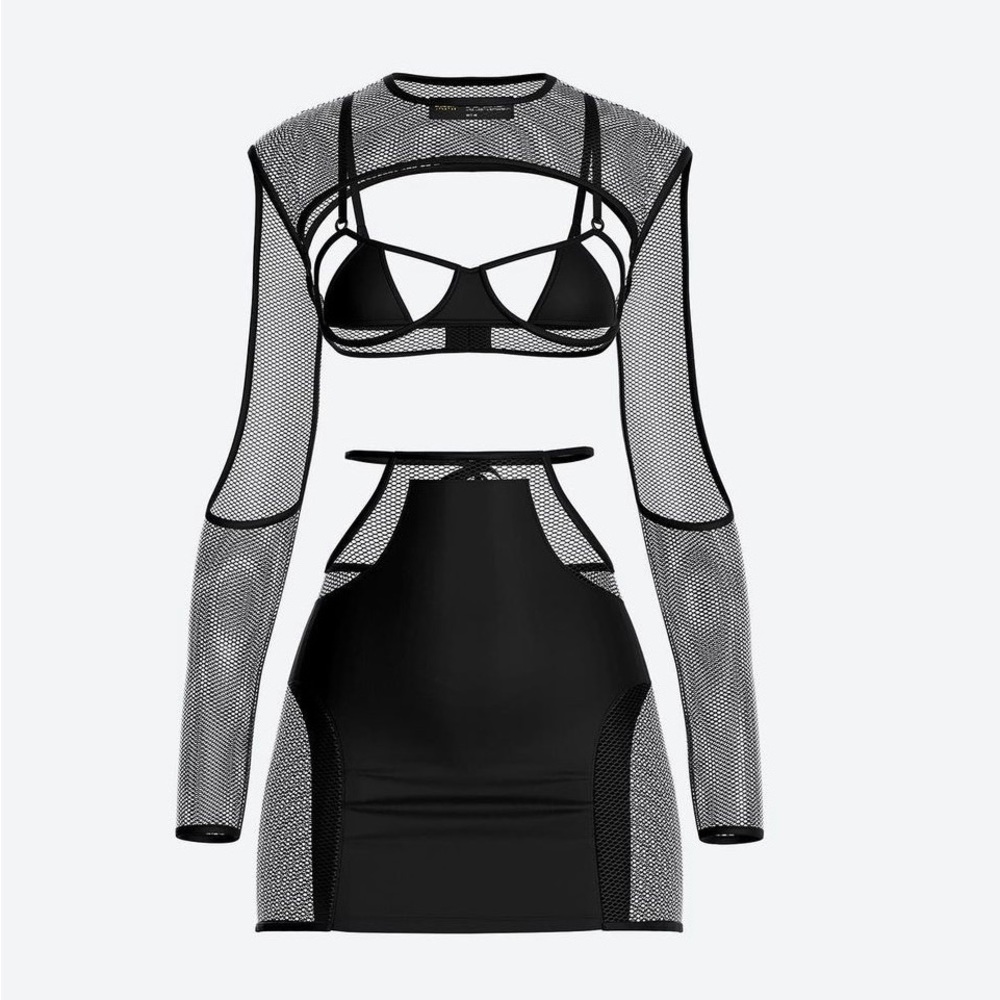 Three Piece Mesh Outfit